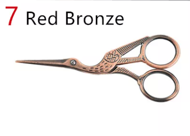 Винтажные ножницы Цапельки Red Bronze